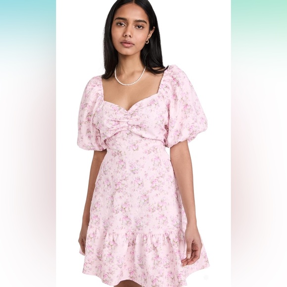 English Factory Puff Sleeve Mini Dress - Picture 4 of 6